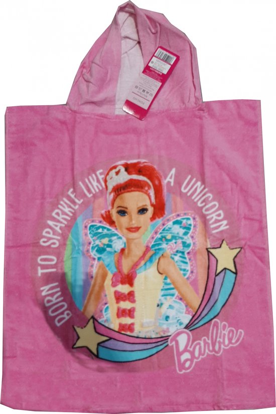 Barbie Poncho Unicorn - 55 x 115 cm - Katoen van Barbie
