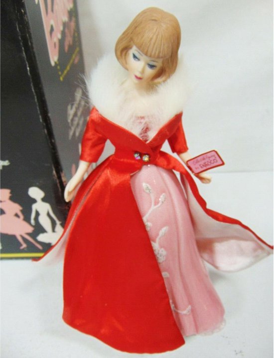 Barbie Porseleinen Beeldje En Muziekdoosje Magnificience 1965 27 cm van Barbie