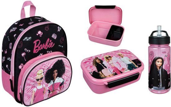 Barbie schoolset; rugzak en lunchset