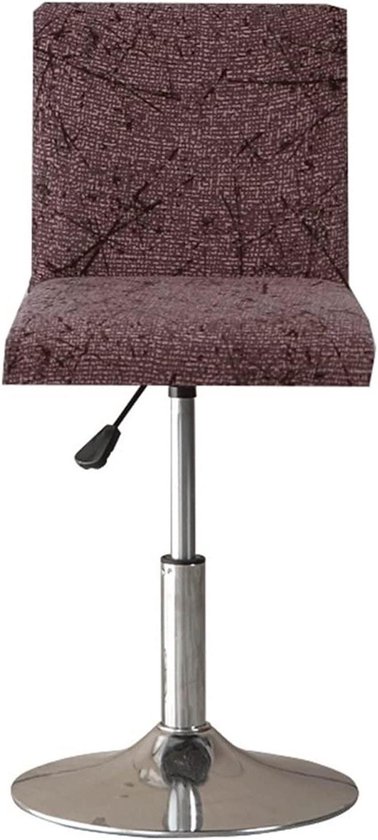 Barkrukhoezen Set - Stoelhoezen - Stoelen Vernieuwen - Rekbaar Materiaal - Set van 6 - Zwart van Merkloos