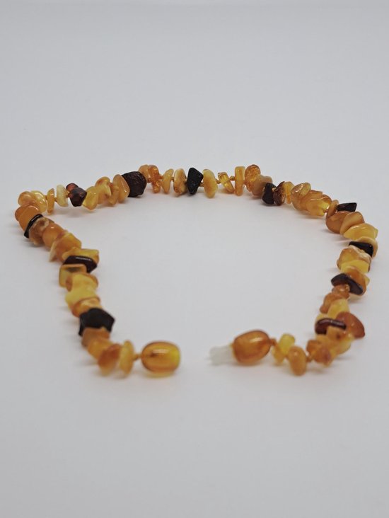 Barnsteen ketting multi kinder popsluiting van MommaLuv