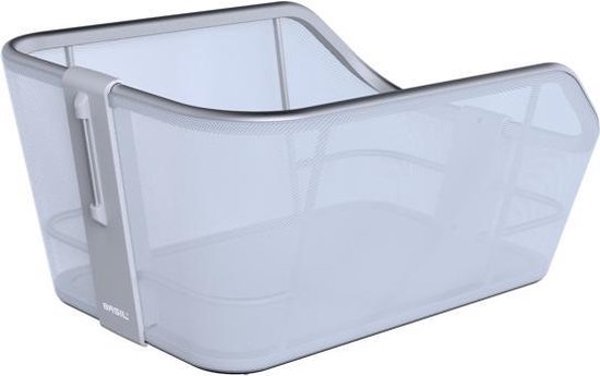 Basil Cento Tech Fiber Fietsmand Nordlicht WSL - Achter - Textonile - Inclusief Bevestigingssysteem - Blauwzilver van Basil