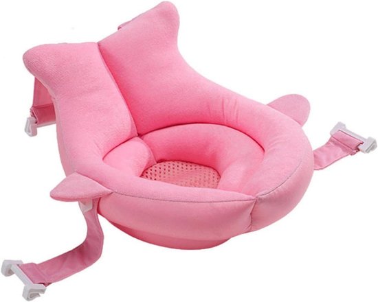 Bath Mat, Baby Bath Mat, Sandwich Design Bath Cushion with 4-Way Buckles, Baby Bath Mat for Bathtubs, Holder