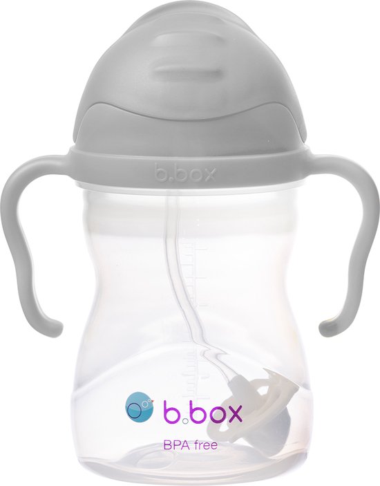 b.box Drinkbeker | Drink Vanuit Elke Hoek | Klapdeksel, Verzwaard Rietje, Lekvrij en Eenvoudige Grip | BPA-vrij, Vaatwasserbestendig | Vanaf 6+ Maanden | 240 ml/8 van b.box