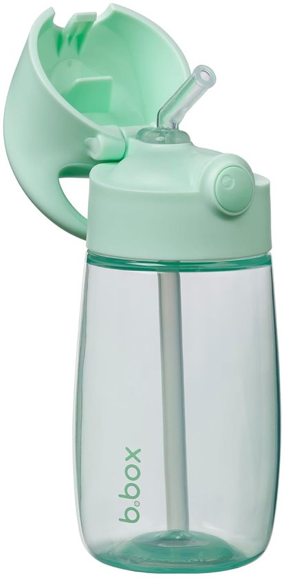 b.box Drinkfles Jnr - Lekvrije Drinkbekers met Makkelijke Grip - Drinkfles voor Peuters met Cool, Modern Design - Waterfles met Rietje van Silicone - Freeflow - 380ml van Merkloos