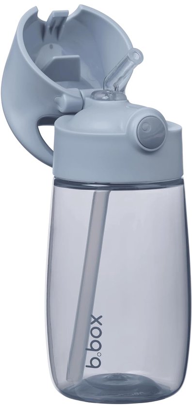 b.box Drinkfles Jnr - Lekvrije Drinkfles met Makkelijke Grip - Drinkfles voor Peuters met Cool, Modern Design - Waterfles met Rietje van Silicone, Freeflow - 380ml van b.box