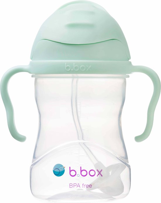 b.box Kubek ze słomką - pistacjowy van b.box