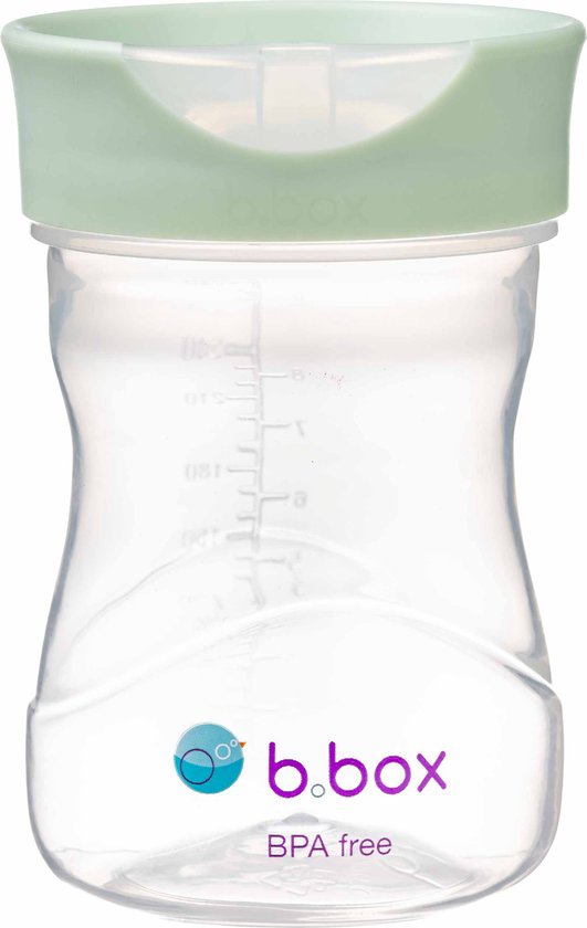 b.box Oefenbeker voor Peuters: Opening met Vrije Doorstroom, Ideale Overgang van Drinkbeker naar Beker voor Grote Kinderen. BPA-vrij, Vaatwasserbestendig | Vanaf 12+ maanden | 240 ml van b.box