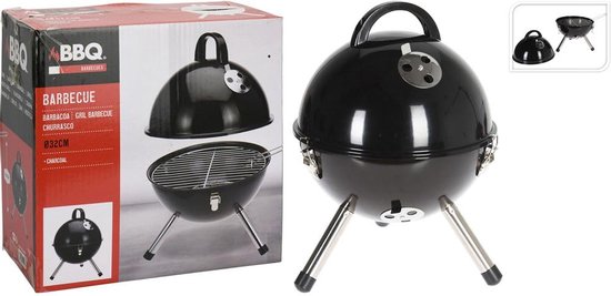 Bbq Kogelbarbecue 32 Cm Zwart van BB