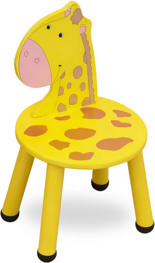 BDGoods® - Kinderstoeltje Giraffe - Houten Peuterstoel - Kleuterstoel - Kinderstoel 2-4 Jaar - Kinderkamer - van Merkloos