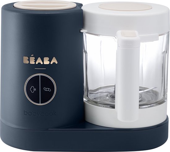Béaba Babycook Neo® - Stoomkoker - 4-in-1 babyvoeding bereider - Foodprocessor - Blauw van Beaba