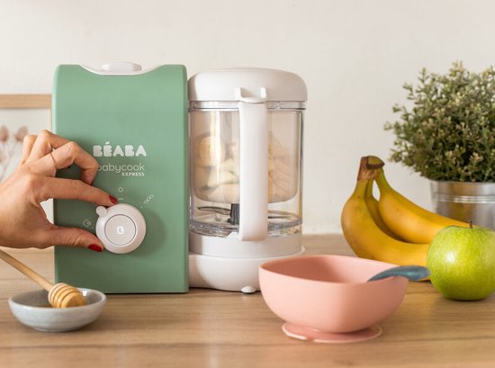 Béaba - Keukenmachine - Babycook Express - Salie groen - Babyvoedingbereiding van Beaba