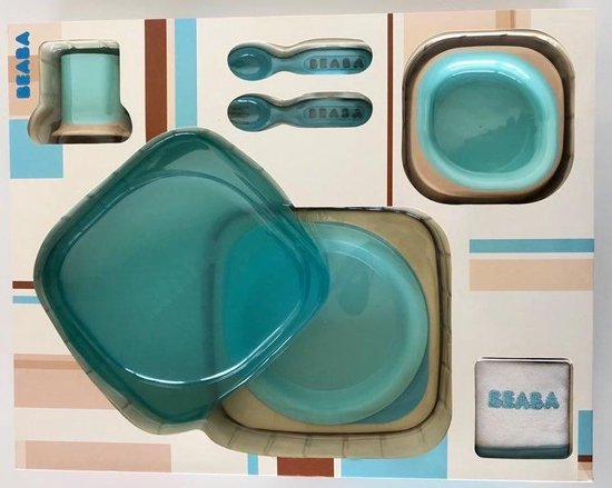 Béaba maaltijdkoffertje soft pastel - Kinderservies - Maaltijdset van BEABA