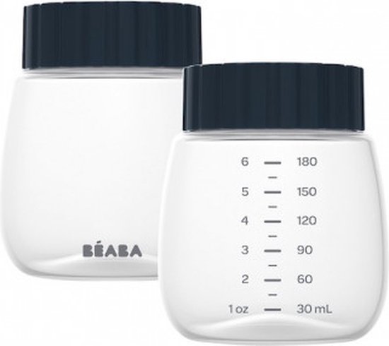 Béaba - Melkflesjes voor Borstkolf - 2x 180 ml - BPA-vrij - Voor bewaren & invriezen van moedermelk van Merkloos