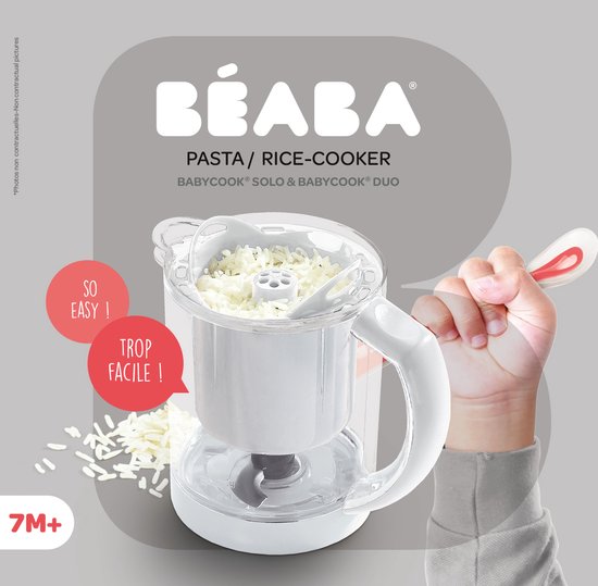 Béaba Rijst/pastakoker Babycook /Babycook Plus WIT van BEABA