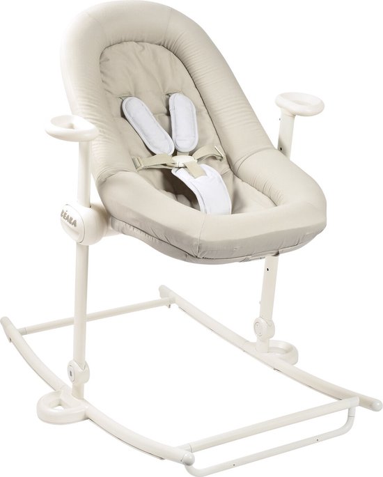 Béaba Sitter Relax Up & Down Plus - 4 Verstelbare Hoogtes - Tem 9 kg / 9 maanden - Inclusief Zitverkleiner - Sea Salt - Wipstoel van Merkloos