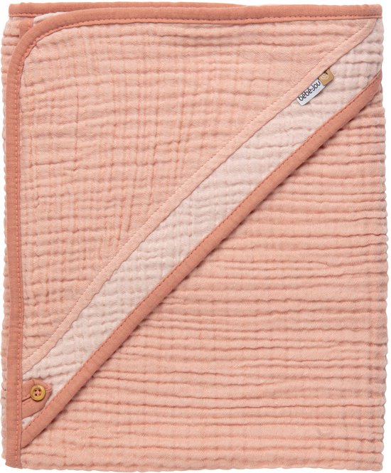 Bebe-Jou Pure Cotton Pink Badcape 3049128