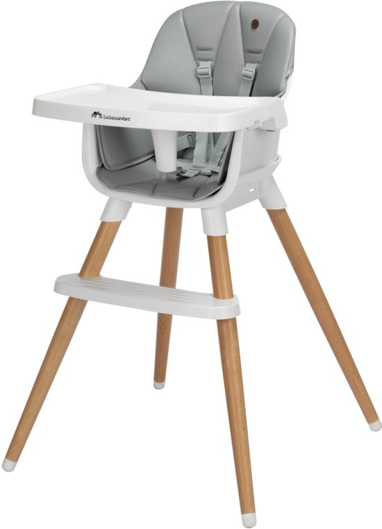 Bebeconfort Abelia, kinderstoel vanaf 6 maanden, om te vormen kinderstoel, vanaf 6 maanden tot circa 3 jaar, tot 15 kg, Mineral Gray