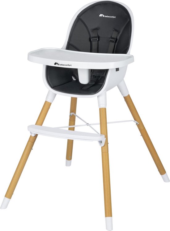 Bebeconfort Avista 2-in-1-kinderstoel, kinderstoel vanaf 6 maanden, om te vormen kinderstoel, vanaf 6 maanden tot circa 6 jaar, tot 30 kg, Mineral Graphite van Bebeconfort