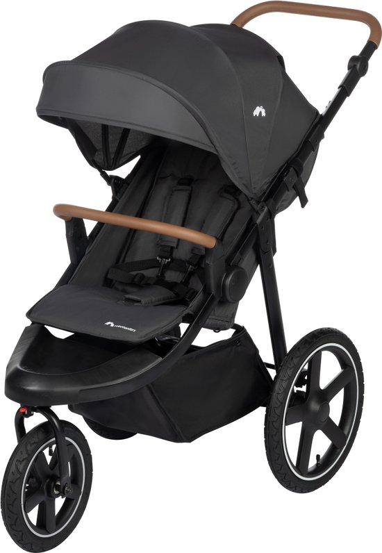 Bebeconfort Cloudy Kinderwagen - 0-4 jaar(0-22 kg)- Mineral Graphite - Snel inklapbaar - Verstelbare Duwstang van Bebeconfort