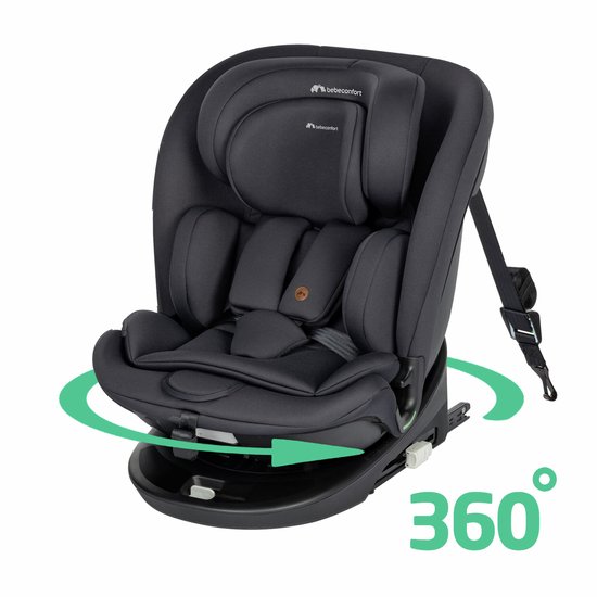 Bebeconfort Demeter 360 i-Size - Autostoel - Mineral Black - Vanaf de geboorte tot 12 jaar oud van Bebeconfort