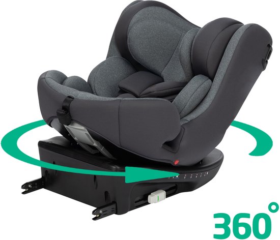 Bebeconfort EvolveFix i-Size - Autostoeltje - Tinted Graphite - Vanaf de geboorte tot 12 jaar van Bebeconfort