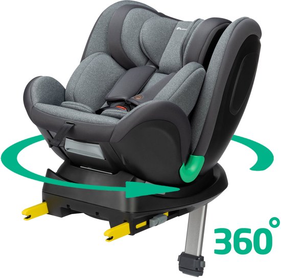 Bebeconfort EvolveFix Plus i-Size - Autostoeltje - Tinted Graphite - Vanaf de geboorte tot 12 jaar van Merkloos