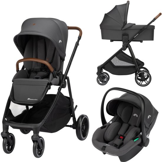 Bebeconfort Luvia Trio 3-in-1 Kinderwagen - Inclusief autostoeltje - Mineral Graphite van Merkloos