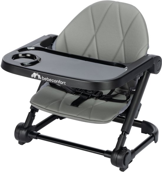 Bebeconfort Moly Zitverhoger - 6 maanden-3 jaar - 9-15 kg - Mineral Grey van Merkloos