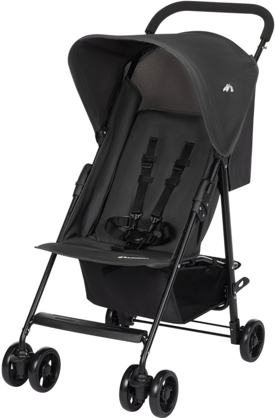 Bebeconfort Snow - Buggy - 0-3 jaar (0-15 kg) - de lichtgewicht en compact inklapbare buggy, met vlakke ligstand - Mineral Graphite