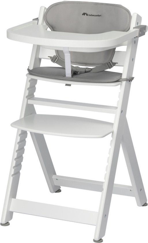 Bebeconfort Timba met verkleinkussen - Kinderstoel - White/Grey - 6 maanden tot 10 jaar oud