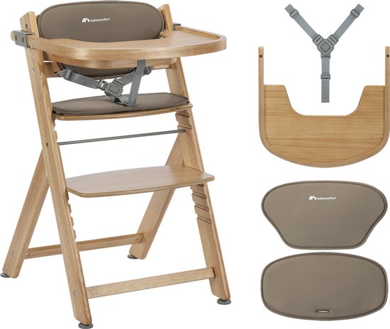 Bebeconfort Timba2 met verkleinkussen - Kinderstoel - Natural Wood - Vanaf 6 maanden tot 99 jaar van Merkloos