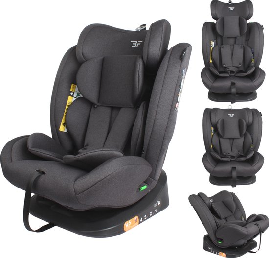Bebies First Autostoel Groep 0/1/2/3 Entour I-Size Grijs van Merkloos