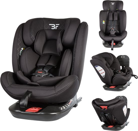 Bebies First Meegroei Autostoel 360º Groep 0/1/2/3 I-Size & Isofix Prestige - Zwart van Bebies First