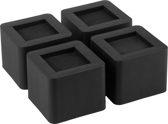 Bedverhogers 275 Inch - Heavy Duty Design Meubelverhoger - 4 STKS - Zwart van Oypla