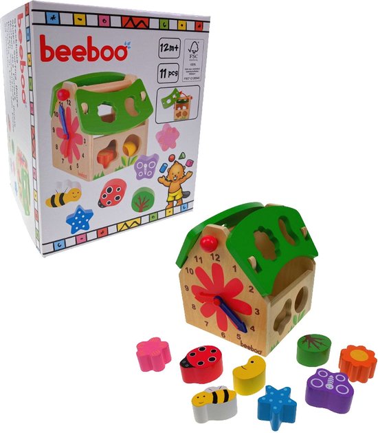 Beeboo Houten Vormenstoof Huisje - 100% FSC van BEEBOO