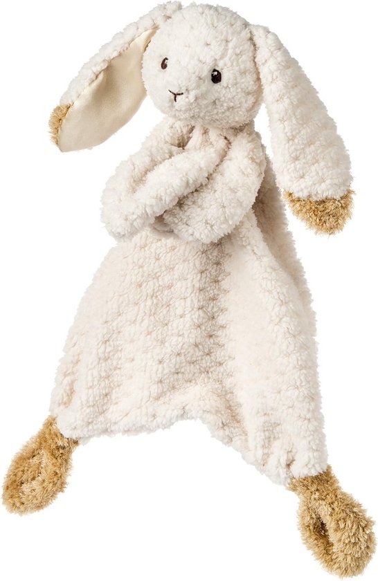 Beige Knuffeldeken met Konijn - Zachte Pluche Liefde voor Baby's