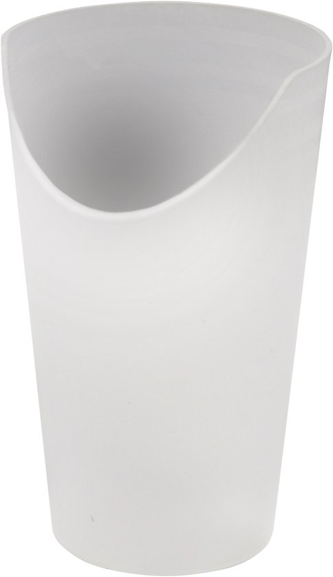 Beker met neus uitsparing - Transparant