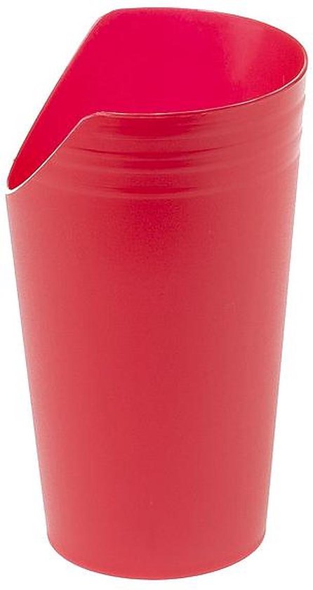 Beker met neusuitsparing - Rood 237 ml van Stackable.