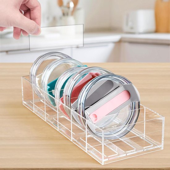 Bekerdeksel organizer - Opbergbox voor koffiedeksels van Merkloos