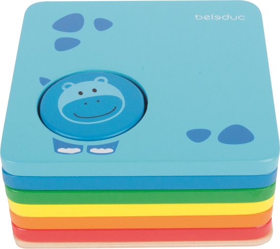 Beleduc Vormenpuzzel Safaridieren Junior Hout 11 Stukjes van Beleduc