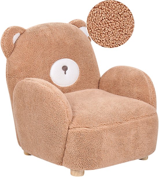 BELIANI BOO - Kinderstoel - Bruin - Polyester van Merkloos