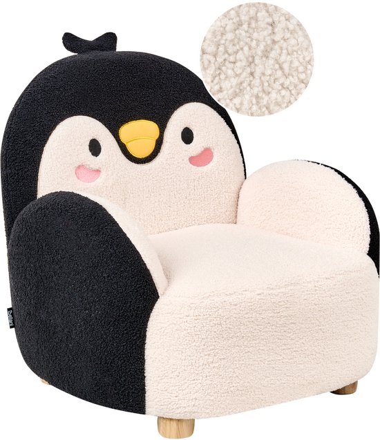 BELIANI FYN - Kinderfauteuil - Zwart - Bouclé