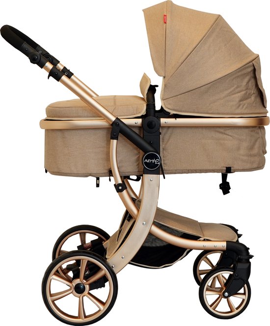 Bellaby Nieuwe Luxe Kinderwagen 2 In 1 Gold van Bella