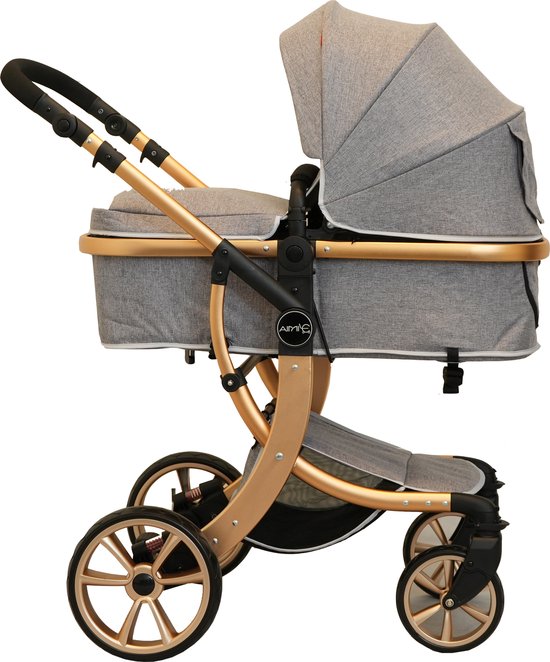 Bellaby Nieuwe Luxe Kinderwagen 2 In 1 Grijs van Bella