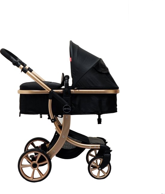 Bellaby Nieuwe Luxe Kinderwagen 2 In 1 Zwart van Bella