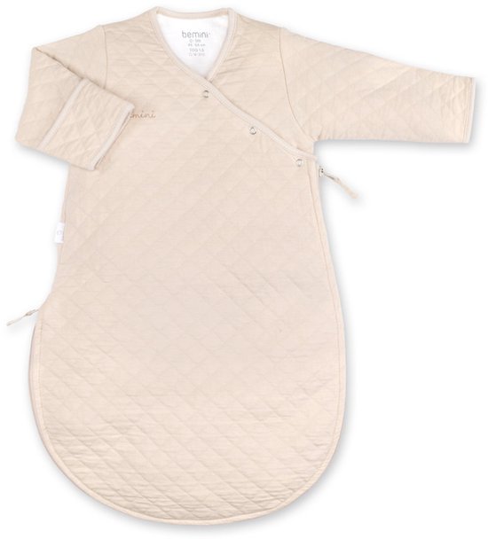 BEMINI Babyslaapzak - MAGIC BAG 0-1m - TOG 1.5 - Gewatteerd comfort - Linnen