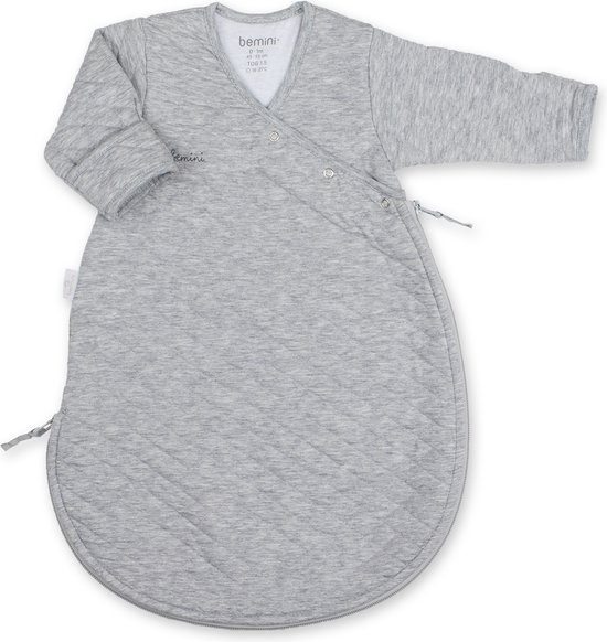 BEMINI Babyslaapzak - MAGIC BAG 0-1m - TOG 1.5 - Pady quilted jersey - Mix grey van Bemi