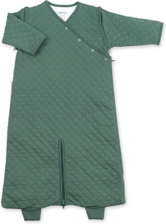 BEMINI Babyslaapzak - MAGIC BAG 4-12m - TOG 1.5 - Pady quilted jersey - Green van Bemi