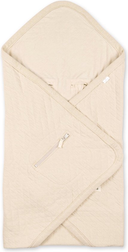 BEMINI Voetenzak - Biside 0-12m - Licht gewatteerd - Cream